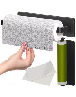 Самозалепваща метална поставка кухненска ролка